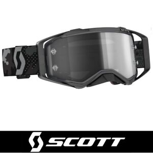Scott Sports Prospect Gogle MTB - Moro Szare Czarne - Srebrny Chrom Obiektyw + Przezroczyste.