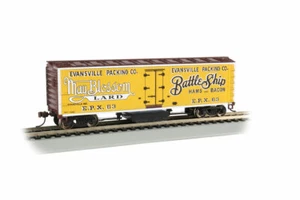 EVANSVILLE PACKING CO - HAMS,BACON,LARD HO-40' WOOD-SIDE TRACK CLEANING REEFER - Picture 1 of 1