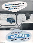 Morris 1 Tonne Lieferwagen Serie L.D. 1954 UK Markt Verkaufsbroschüre
