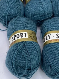 ROLY SPORT 7 SKEINS BELGIUM 100% ACRYLIC YARN HEATHERTONE 1 3/4 OZ. - Picture 1 of 8