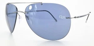 Gafas de sol SILHOUETTE 8667 60 6231 titanio piloto gris polarizadas UV RX Gunmetal - Imagen 1 de 12