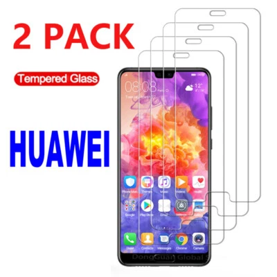 2 Pack Glass Tempered Film For Huawei P40 Pro P30 Lite P20 Screen Protector - Image 1 of 4