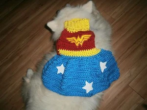 SUÉTER DE PERRO WONDEr de ganchillo en x/pequeño, pequeño - Imagen 1 de 3