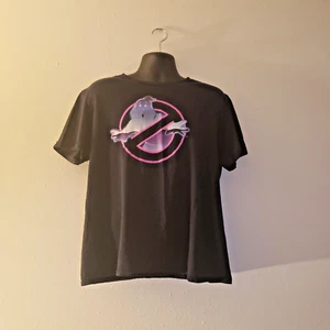 Ghostbusters Tee Shirt Size XL Mad Engine Black Neon Light Pink Shortsleeve - Picture 1 of 6