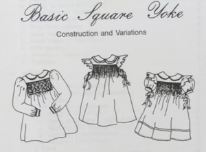 Basic Square Yoke Dress Chery Williams Heirloom Pattern Childs Sz SM 6Mo-5 Uncut - Picture 1 of 10