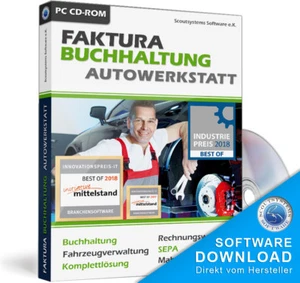 Kfz Faktura Software,Pkw,LkW,Krad,Roller Werkstatt Programm inkl. Buchhaltung - Bild 1 von 11