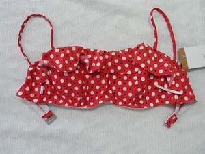 Captiva Caloha Bandeau Frill Bra (Red White Black) Size (S)-NWT $68 - Picture 1 of 5