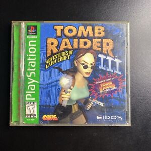 Tomb Raider III 3 (Sony PlayStation 1, 1998) PS1 Black Label CIB