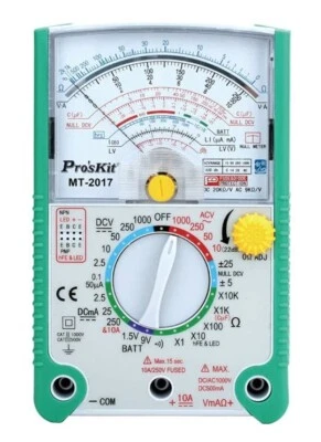 MT-2017 MULTÍMETRO Probador Estándar De Resistencia Corriente ANALÓGICO - Imagen 1 de 4