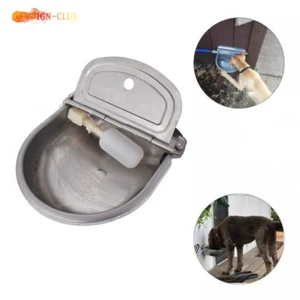 Automatic Stainless Steel Water Trough Bowl Drinking Auto Bowl Horse Dog Cattle - Picture 1 of 16
