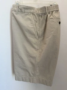 Caribbean Shorts Men’s 38W Stretch 8.5" Inseam Flat Front Khaki 100% Cotton - Picture 1 of 8