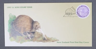 MayfairStamps Nueva Zelanda FDC 1997 $1,00 edición de sello de pájaro cubierta de primer día aau_75 Foto 1 de 2