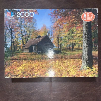 Rompecabezas vintage MB Super Big Ben 2000 piezas Lyndon, VT 4565-24 Foto 1 de 3