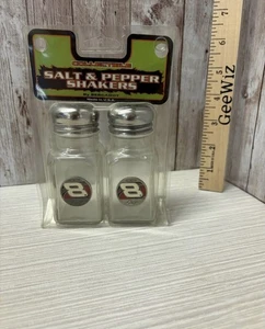 NEU Dale Earnhardt Jr. #8 Glas Salz & Pfefferstreuer von Bergamot. KOSTENLOSER VERSAND - Bild 1 von 5