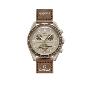 NEW Swatch x Omega Bioceramic MoonSwatch Mission To Saturn Authentic - Afbeelding 1 van 3