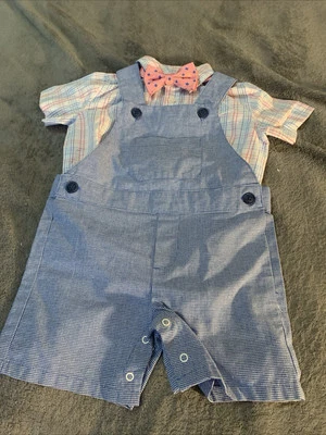 Conjunto corto de primavera Nautica para niños pequeños talla 18 meses iglesia de Pascua nuevo sin etiquetas Foto 1 de 4