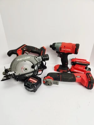 Craftsman 3- Piece Tool Set - 5 3/8 Circular Saw, Impact Driver, Oscillating... - Image 1 of 4