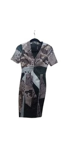Yigal Azrouel Snakeskin Print Scuba Sheath Dress Sz 2.Used Good Condition. C1-13 - Picture 1 of 9