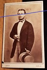 Dr. Josef Girtler 1869 als Mann mit Bart & Hut / CDV Adele Wien