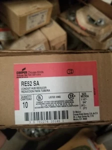 RE52SA CROUSE HINDS 1-1/2" - 3/4" ALUM REDUCING BUSHING FOR HAZ. LOC. BOX OF 10 - Picture 1 of 2