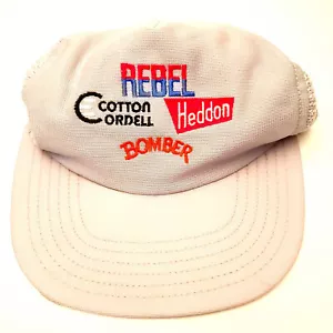 Rebel Bomber Heddon Trucker Hat One Size Snapback 90s Vintage Nylon Gray Cap - Picture 1 of 10