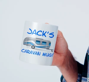 Taza de café caravana personalizada, taza de té, idea de regalo - Imagen 1 de 2