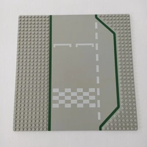 Lego Baseplate Road 32 x 32 Race Track Start Line Checkered Pattern Base Plate - Picture 1 of 12