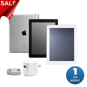 Apple iPad 2, 3 or 4 | 16GB,32GB,64GB or 128GB | Black or White Wi-Fi Tablet (R) - Picture 1 of 3