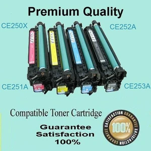 1 x Comp BK toner CE250X for HP CP3525 CP3525dn CM3530 CM3530 MFP CM3530fs 10.5K - Picture 1 of 1