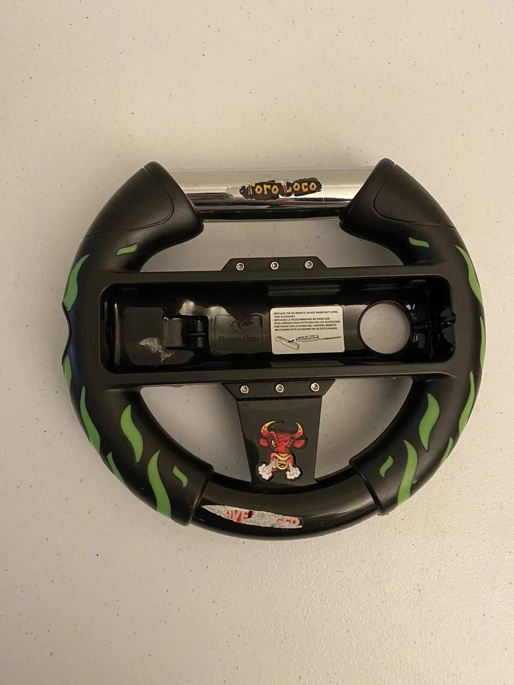 Monster Jam Nintendo Wii Volante Wiimote Accesorio Negro Verde Foto 1 de 2