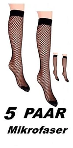 ¡5 PARES!¡!! Red Rodilla Microfibra Estable RED 40 DEN Blanco o Negro - Imagen 1 de 2