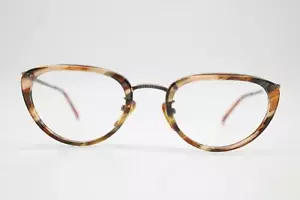 Vintage Brille Oliver Peoples OP-9 Braun Silber Oval Brillengestell eyeglasses - Picture 1 of 6