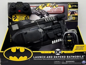 Batimóvil Launch and Defend teledirigido con figura de Batman 30m NUEVO & EMBALAJE ORIGINAL - Imagen 1 de 6