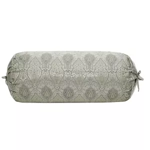 Grau Nackenrolle Bezug Nackenrolle Bezug Brokat Jacquard Gypsy Tribal Hippie ... - Bild 1 von 5