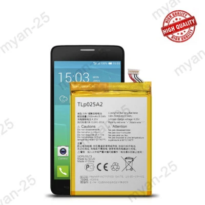 New Alcatel Touch One 7046T 7048W A846L 8008W 5054W 5055W 5054N TLp025A2 Battery - Imagem 1 de 4