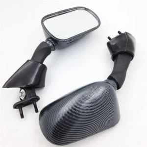 Carbon Motorcycle Rear View Mirrors For Yamaha FJR 1300 FJR1300 2003-2005 2004 - Picture 1 of 6