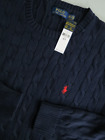 Nwt Polo Ralph Lauren Bold Basket Weave Red Pony Cotton Crew Neck Sweater 2Xl