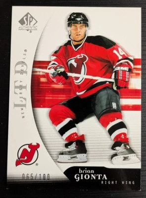 2005-06 SP Authentic Limited  065/100 Brian Gionta #60 New Jersey Devils - Image 1 of 2