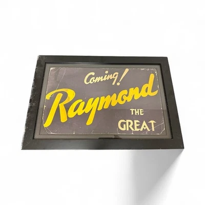 Cartel enmarcado vintage de Raymond The Great Magic Show arte decoración de pared Foto 1 de 3