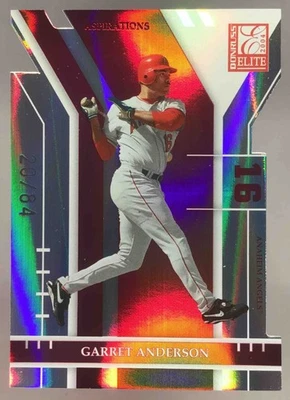 Garret Anderson 2004 Donruss Elite Aspirations /84 #3 - Image 1 of 4