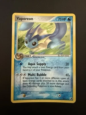 Pokemon TCG Unseen Forces Vaporeon 19/115 Rare Holo Near Mint - Image 1 of 4