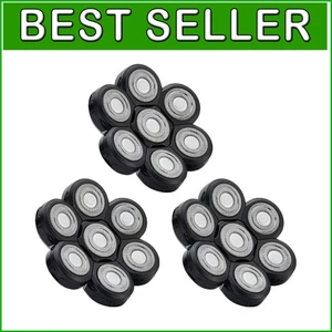 Cabezales de repuesto para afeitadora 7D impermeables - Paquete de 3 rentables para hombres calvos - Imagen 1 de 10