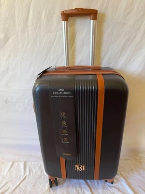 New BADGLEY MISCHKA Mia Hardcase Luggage Black 24" Medium Check In Suitcase - Image 1 of 4