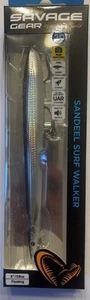 "Lápiz Sandeel Savage Gear 3D 6"" 1 OZ señuelo flotante de agua salada nuevo de stock plata sucia" - Imagen 1 de 2