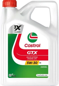 Olio sintetico lubrificante motore auto GTX 5W30 C4 4L Oil CASTROL - Imagen 1 de 3