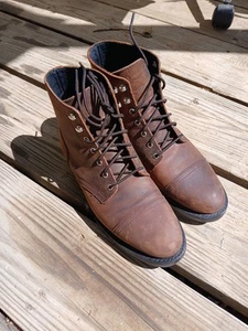 Thursday Boot Co Everyday Captain handgefertigte Stiefel mit Kappe Größe 10 braun Leder - Bild 1 von 11