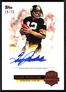 Terry Bradshaw 2012 Topps Auto /25 QB Immortals rame QIA-TB - Foto 1 di 2