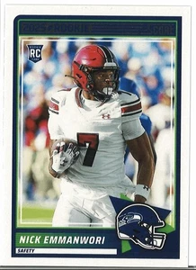 2025 Score Football Rookie, #96  Nick Emmanwori - Seattle Seahawks - Picture 1 of 2