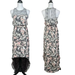 Winter Kate NWT Small 4 Seraphina Printed Silk Crepe Iden High Low Maxi Dress - Picture 1 of 13