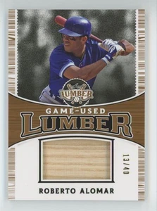 Roberto Alomar 2024 Leaf Game-Used Lumber Gold /40 Bat #GUL-79 Toronto Blue Jays - Imagen 1 de 2